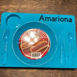Personalized kids food trays